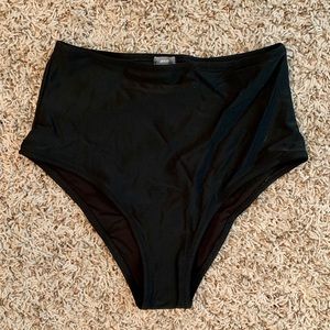 Aerie High Rise Cheeky Bikini Bottoms, Small